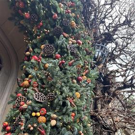 fwthumbFresh garlands natural Christmas decorations exterior doorway Lilys Flowers Lightwater.jpg